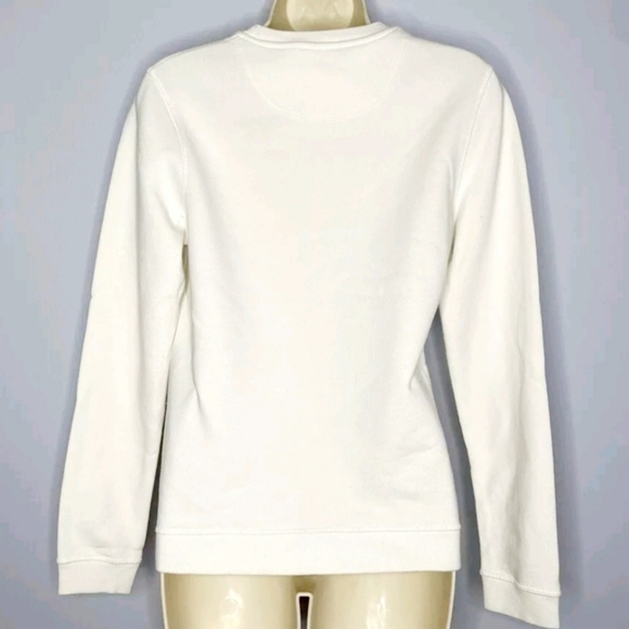 KENZO PARIS CREAM COTTON COLOR SWEATER SMALL. K IN THE FRONT GOLD ACCENTS. - Picture 5 of 8